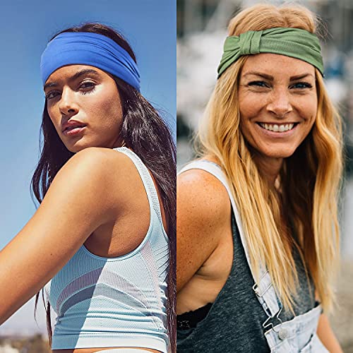 GiLi 6 Pack Wide Headbands for Women Non Slip Yoga Running Sports