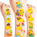 96 PCS Pre-Cut Duck Temporary Tattoos for Kids