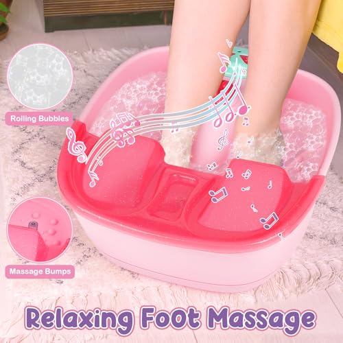 Kids Foot Spa & Nail Art Kit - At-Home Spa Experience for Girls
