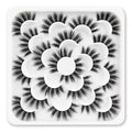Veleasha Lashes Wispy False Lashes Strips Natural Fluffy Eyelashes 18mm 3D Fuax Mink False Eyelashes Soft Lightweight Strip Lashes Manga Fake Eyelashes 10 Pairs Pack (V07)