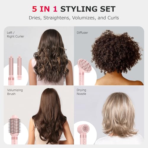 MESCOMB 5-in-1 Hot Air Styler & Hair Dryer Brush