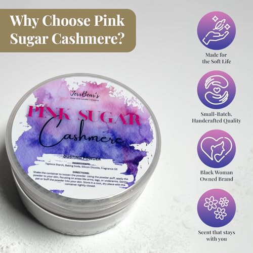 Pink Sugar Cashmere Talc-Free Body Powder, 4oz
