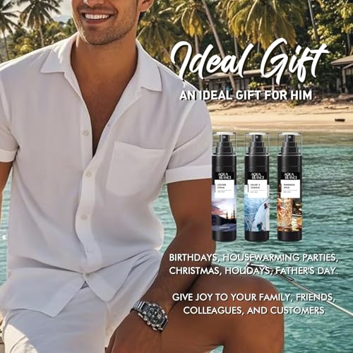 AQUA BLANCE Men's Body Spray Variety Pack - 3.4 Oz Each
