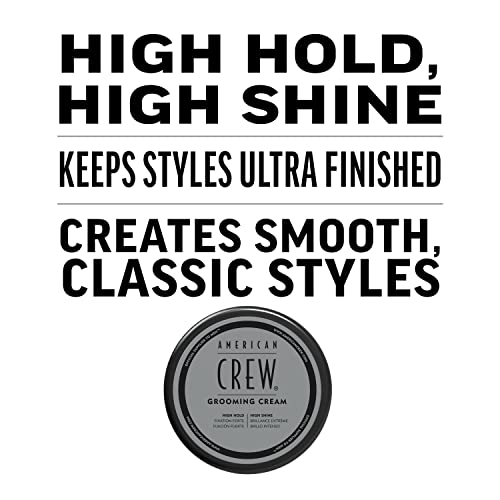 American Crew Men's Grooming Cream, Like Hair Gel with High Hold & High Shine, 3 Oz (Pack of 1)