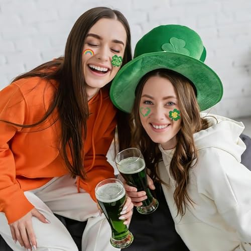 St Patrick's Day Temporary Tattoos 4 Sheets Shamrock