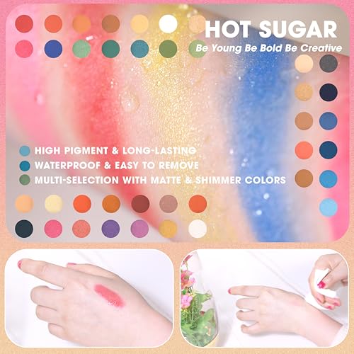 Hot Sugar Beginner Makeup Kit - 92 Piece Makeup Set for Women, Complete Full Face Cosmetics Collection, Ideal Makeup Gift Set (White)