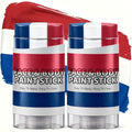 3-in-1 Red, White & Blue Face Paint Stick for Sports Fans