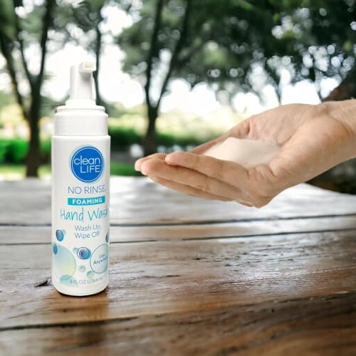 No-Rinse Foaming Hand Wash, 8 fl oz - Waterless Cleanser