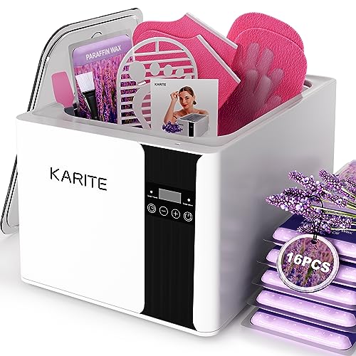 Karite 9000ml Paraffin Wax Machine Bath Kit for Hands & Feet with 16 Refills