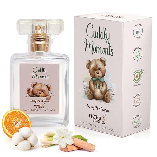 Nova Scents Baby Cologne - Alcohol Free, Hypoallergenic, 1.7oz