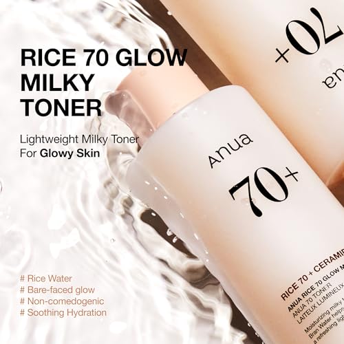 Anua Rice 70 Glow Milky Toner - Hydrating Korean Skincare