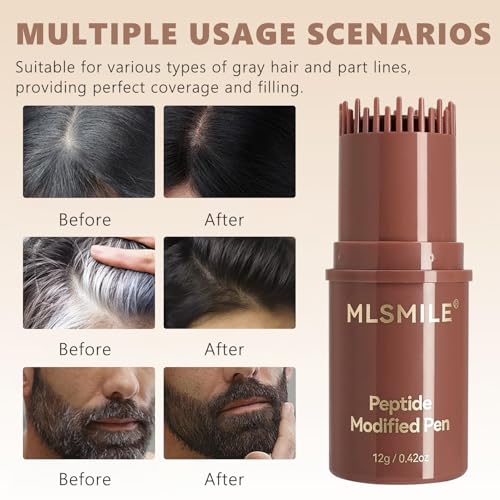 2-in-1 Waterproof Hair Dye Comb for Gray Roots Touch Up