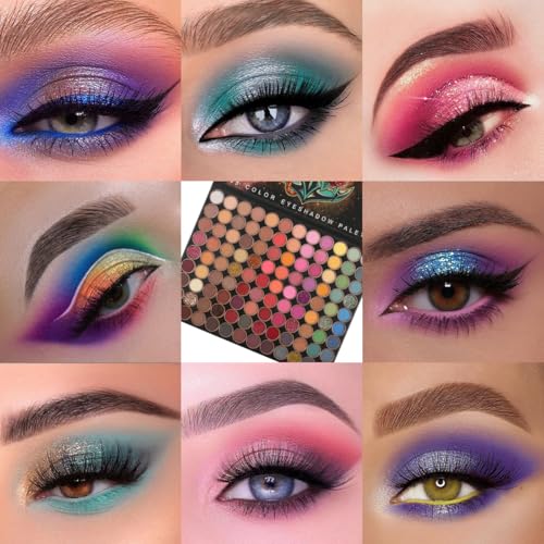 108 Color Eyeshadow Palette - Matte, Shimmer & Metallic
