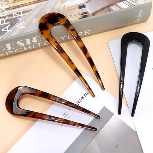 Canitor Large Tortoise Shell Hair Pin for Thick Hair - 5.4 Inch