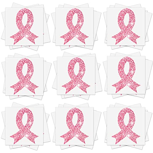 Breast Cancer Awareness Glitter Tattoo Stickers - 240 Pcs