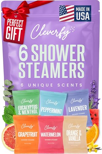 Cleverfy Shower Steamers Aromatherapy 6-Pack Gift Set