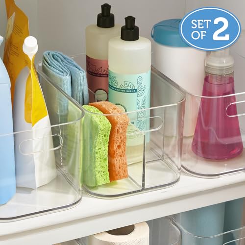 STORi Bliss 5-Compartment Makeup Organizer, Set of 2