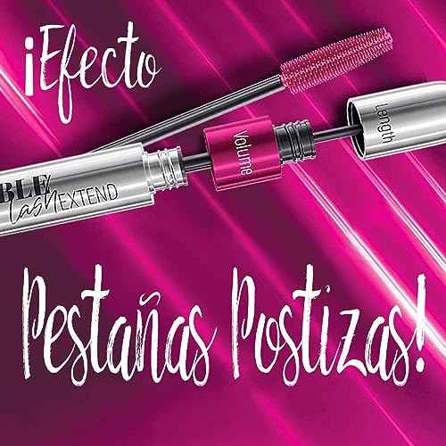 FARMASi Double Lash Extend Mascara, 2-Step Special Brush for Lengthening & Volumizing, False Lash Effect, Buildable Formula, No Clumping, Defines & Multiplies Eyelashes, Black, 0.41 fl oz (Pack of 2)