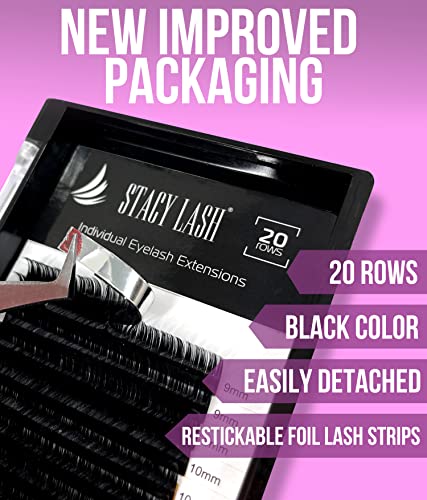 J Curl Eyelash Extensions 0.07mm 14mm - PBT Mink