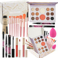 All-in-One Makeup Kit with 14-Color Palette & Brushes