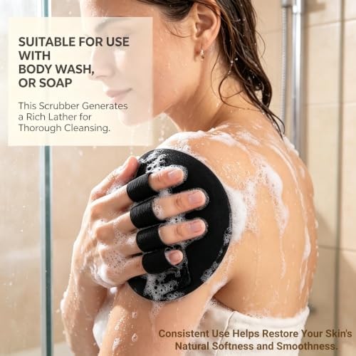 Exfoliating Bath Gloves, 4-Pack Quick-Dry Shower Scrubber