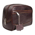 Parker Buffalo Leather Dopp Kit - Men's Travel Toiletry Bag