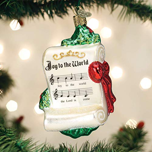 Old World Christmas Joy to The World Glass Blown Ornaments for Christmas Tree