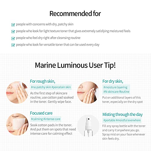 JM Solution Marine Luminous Pearl Moisture Toner XL ? Deep Hydration & Radiance Care - 20.3 fl oz