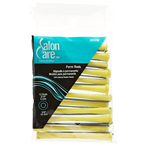 Salon Care Yellow Long Curved Perm Rods Yellow