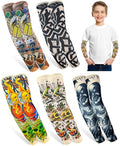 5 Pairs Temporary Tattoo Arm Sleeves for Kids - UV Protection
