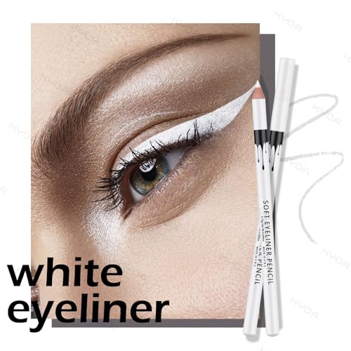 Ownest White Eyeliner Pencil Set - 12 Waterproof Eye Liners
