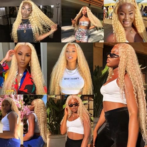 Blonde Deep Wave Bundles - 24 Inch P27/613 Human Hair