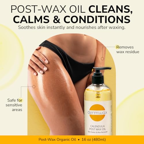 Pre and Post Wax Care Kit ? Complete Prep & Aftercare in One Set ? Cleanser Removes Oils & Residue ? Calendula Oil Calms & Nourishes Skin ? Gentle, Paraben-Free Formulas