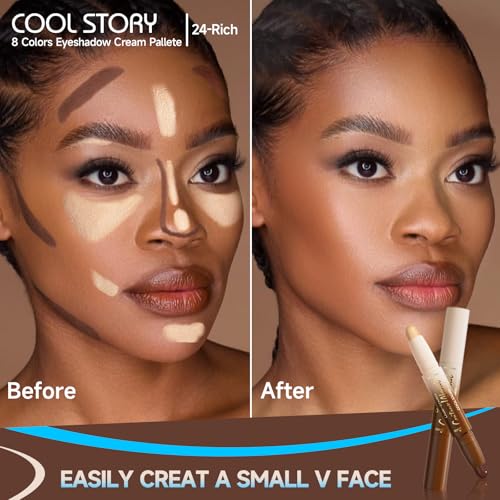 2-in-1 Contour & Highlight Stick Waterproof Cream