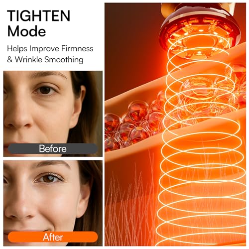 INIA Flare 3-in-1 Microcurrent Facial Device with Red Light Therapy - White