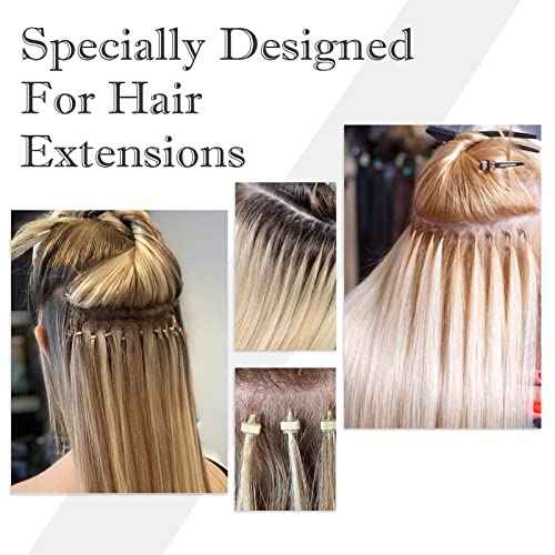 Microlinks Hair Extensions Kit,Beads Hair Extensions Threader Pulling Hook Pliers,Micro Link Tools Hair Feathers Extensions Kit for Hair Style