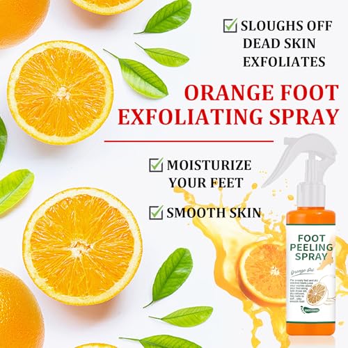 Orange Oil Exfoliating Foot Peeling Spray - Dead Skin & Callus Remover