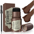 Eyebrow Stamp and Eyebrow Stencil Kit, Eye Brow Stencil Kit for Beginners 24 Reusable and Washable Eyebrow Kit, Brow Stencil and Stamp Kit Smudge-Proof & Long-lasting & Waterproof (Dark Brown)