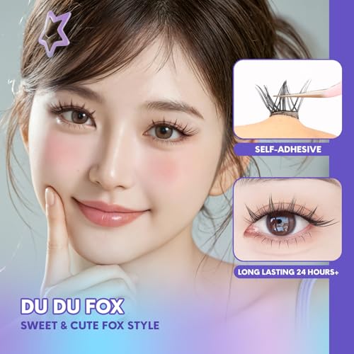 Self-Adhesive Lash Clusters - Pre-Glued DIY Eyelash Extensions 56pc