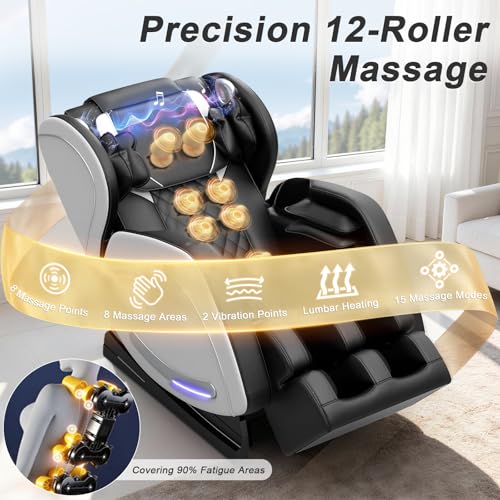 Megashock Full Body Massage Chair with Heat & Zero Gravity Recline