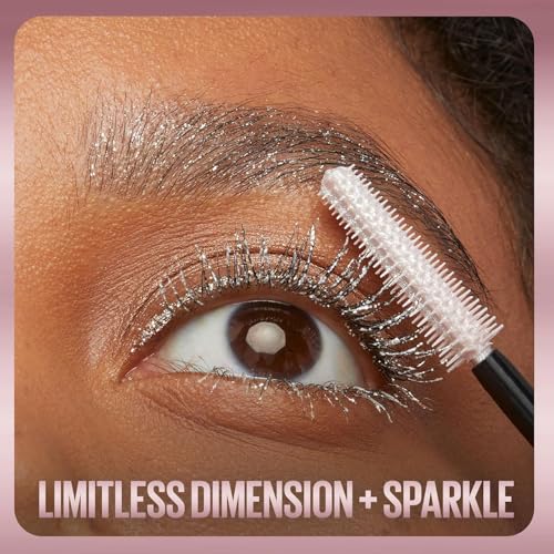 Maybelline Lash Sensational Sky High Glitter Mascara and Tattoo Studio Eyeliner Bundle, Includes 1 Mascara in Space Diamond and 1 Gel Eyeliner in Stardust Chrome for Glitter Eye Makeup