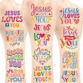 Jesus Loves You Temporary Tattoos - 12 Sheet Christian Party Favors
