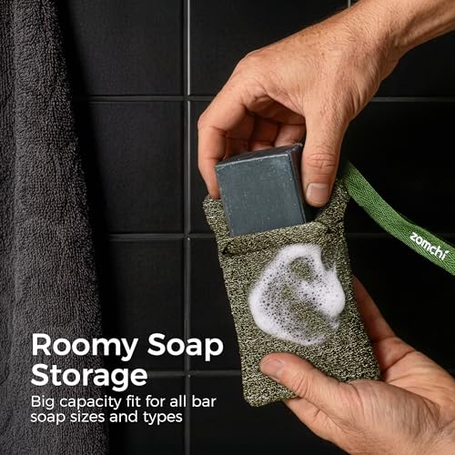 Exfoliating Soap Saver Bags 2-Pack, Gentle & Rough Pouches