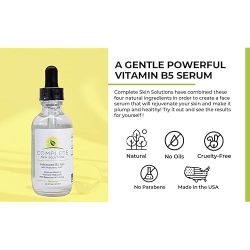 Advanced B5 Hydrating Gel With Hyaluronic Acid-2 oz Moisturizing & Hydrating Face Serum For Skin Rejuvenation?Nutritious Natural Formula With Firming, Plumping & Healing Properties
