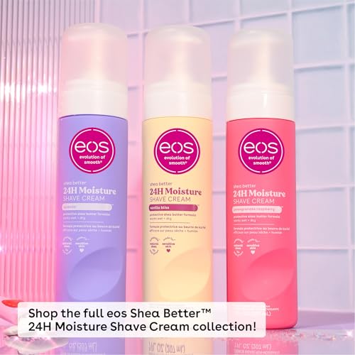 eos Vanilla Shea Butter Shave Cream, 7 fl oz (Pack of 2)