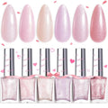 Beetles Pink Glitter Nail Polish Set, 6-Color Quick Dry Kit