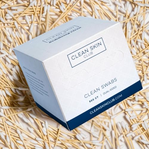 Clean Skin Club Clean Swabs 500 Ct | Organic Cotton & Bamboo
