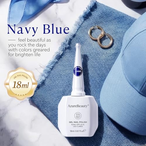 Royal Navy Blue Gel Nail Polish 18ml - High Gloss UV/LED