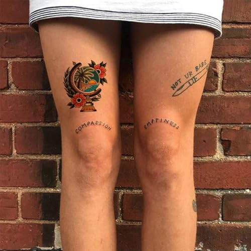 Sailor Jerry Temporary Tattoos - 2 Sheets Vintage Style