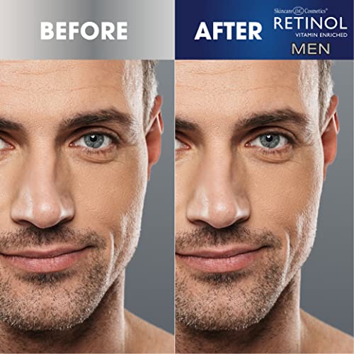 Retinol Men Anti- Aging Facial Wipes - Quickly cleanses Face from Sweat, Oil and Pore-Clogging Dirt without any heavy residue + Retinol Men Anti-Aging Hand Cream For Younger Looking Hands